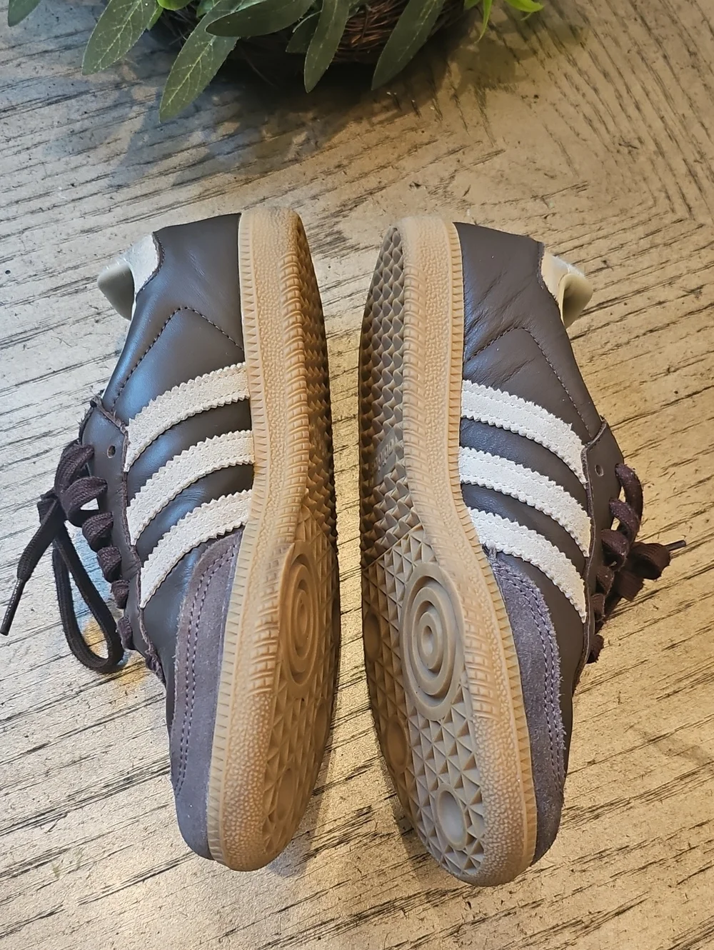 Brown Adidas Samba Size 4.5